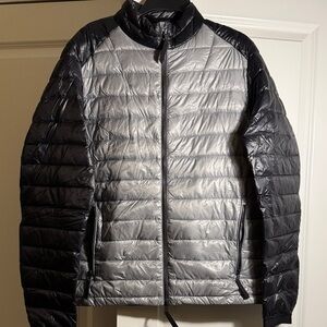 ISAORA Men's Black and Gray Puffer Jacket